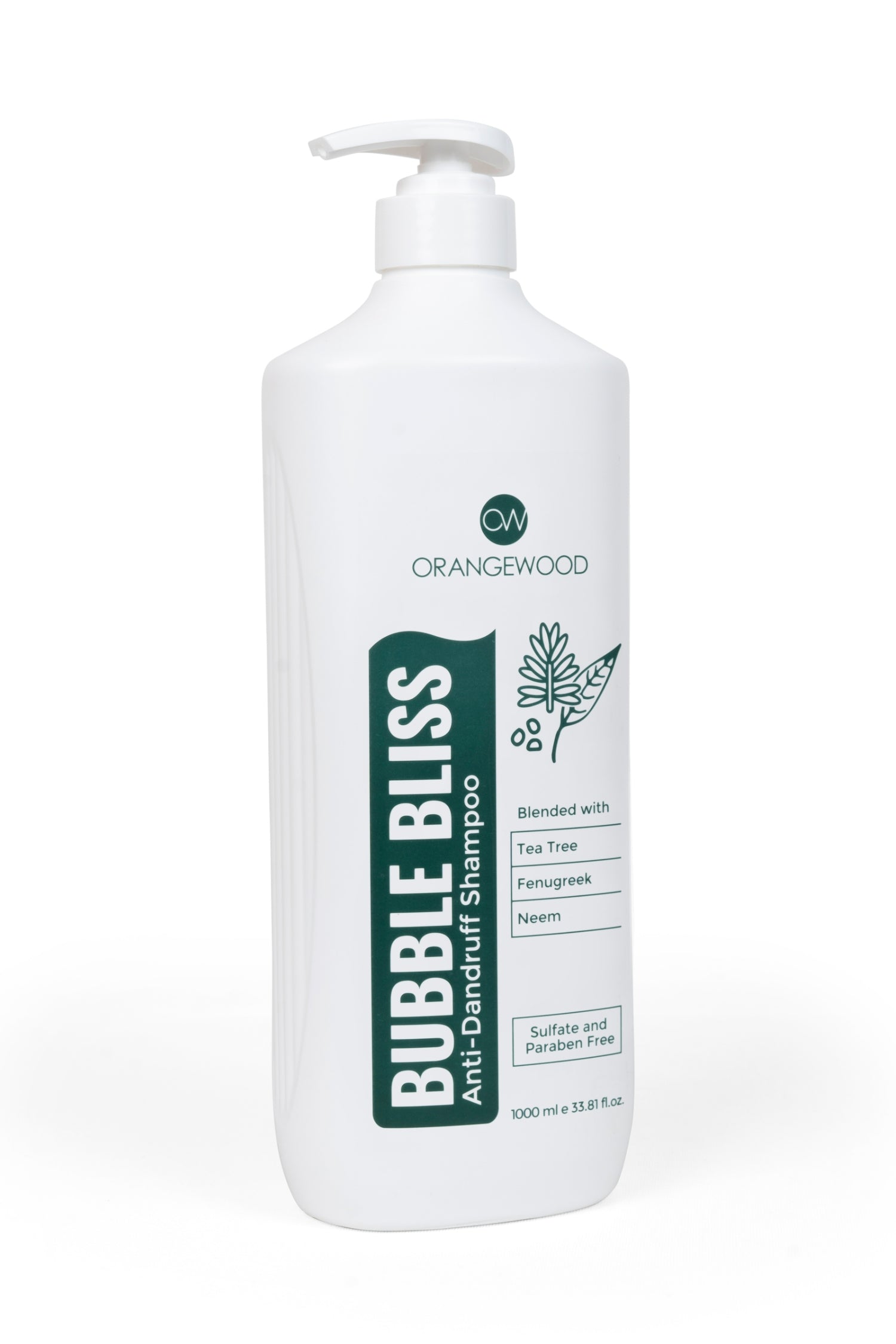 Orangewood Bubble Bliss Anti-Dandruff  Shampoo - 1000ml