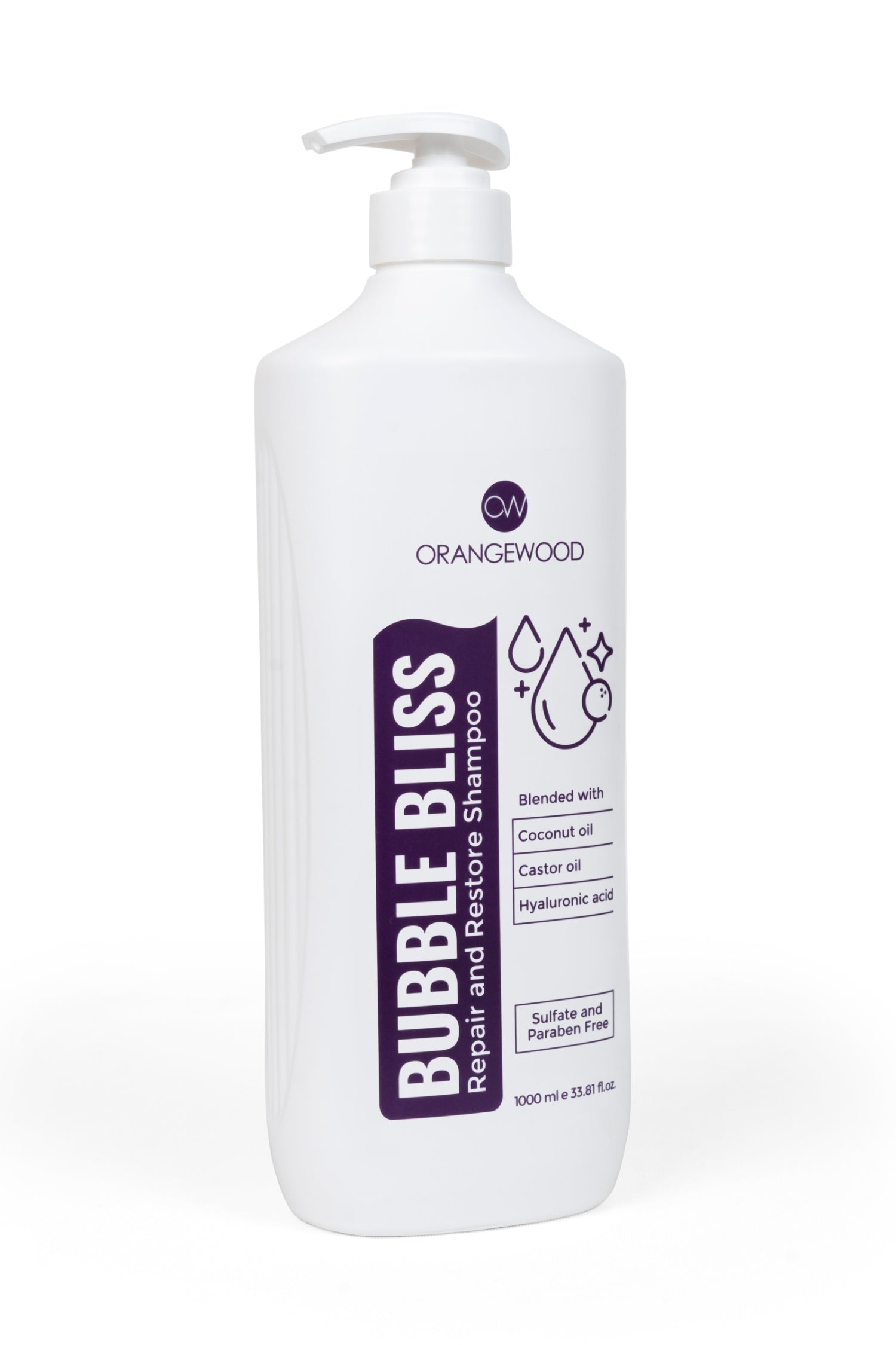 Orangewood Bubble Bliss Repair and Restore Shampoo - 1000ml
