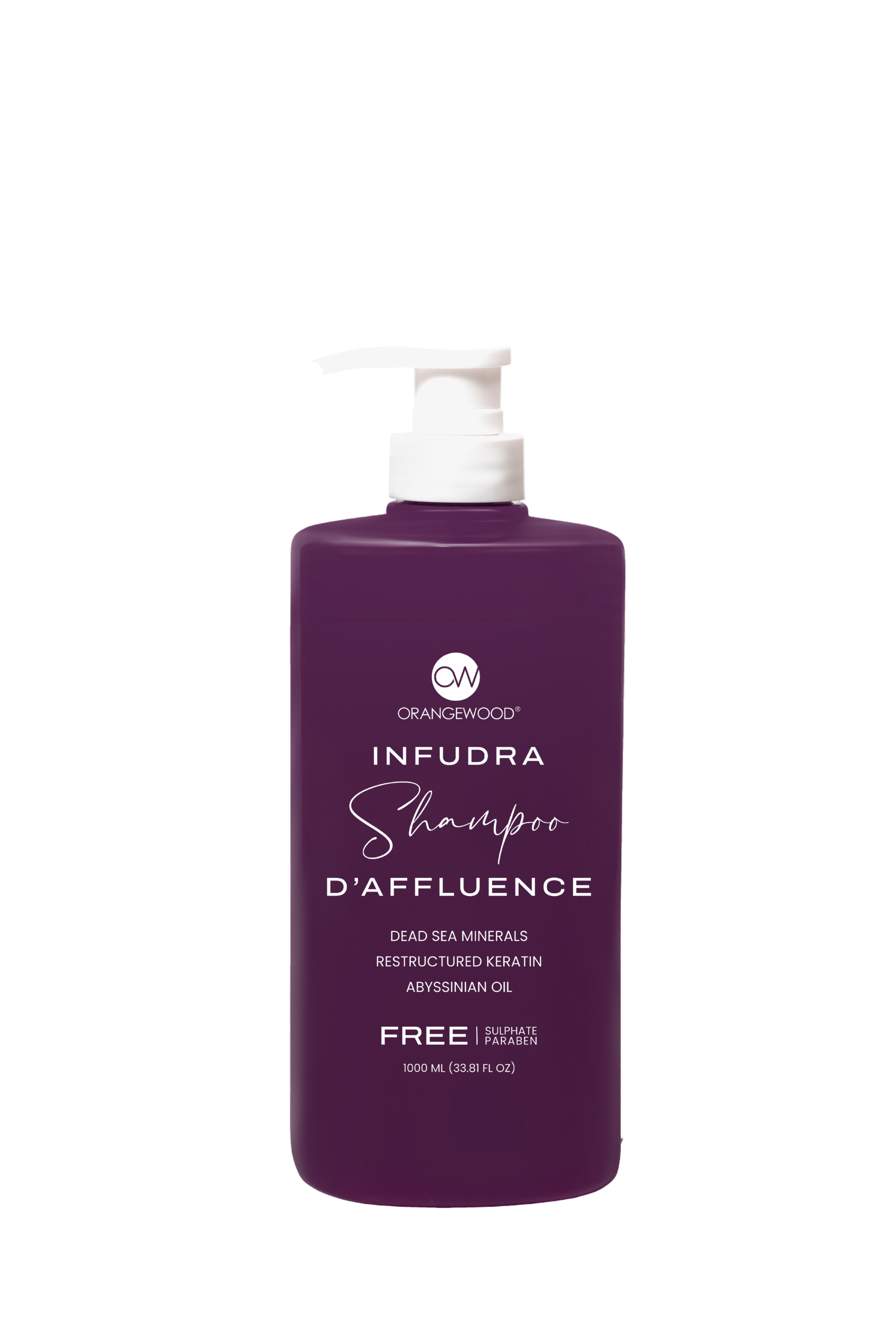 INFUDRA D'Affluence Shampoo Orangewood Sulphate & Paraben Free (Imported) For Men and Women 1000ML