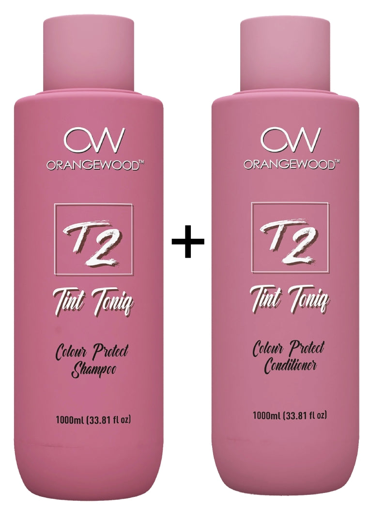 Orangewood Combi pack Tint Toniq (T2) Color Protect Professional Shampoo & Conditioner - 1000ml+1000ml