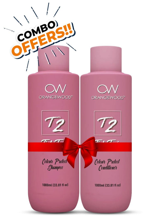 OW COMBO - Tint Toniq (T2) Color Product (Shanpoo + Conditioner) - 1000 ML + 1000 ML