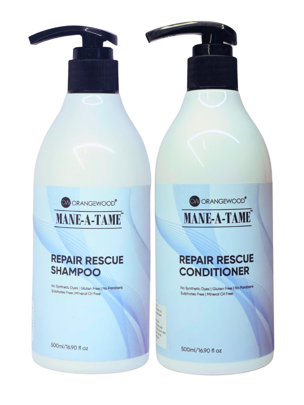 OW Mane-A-Tame Repair Rescue Shampoo + Conditioner 2 x 500 ML
